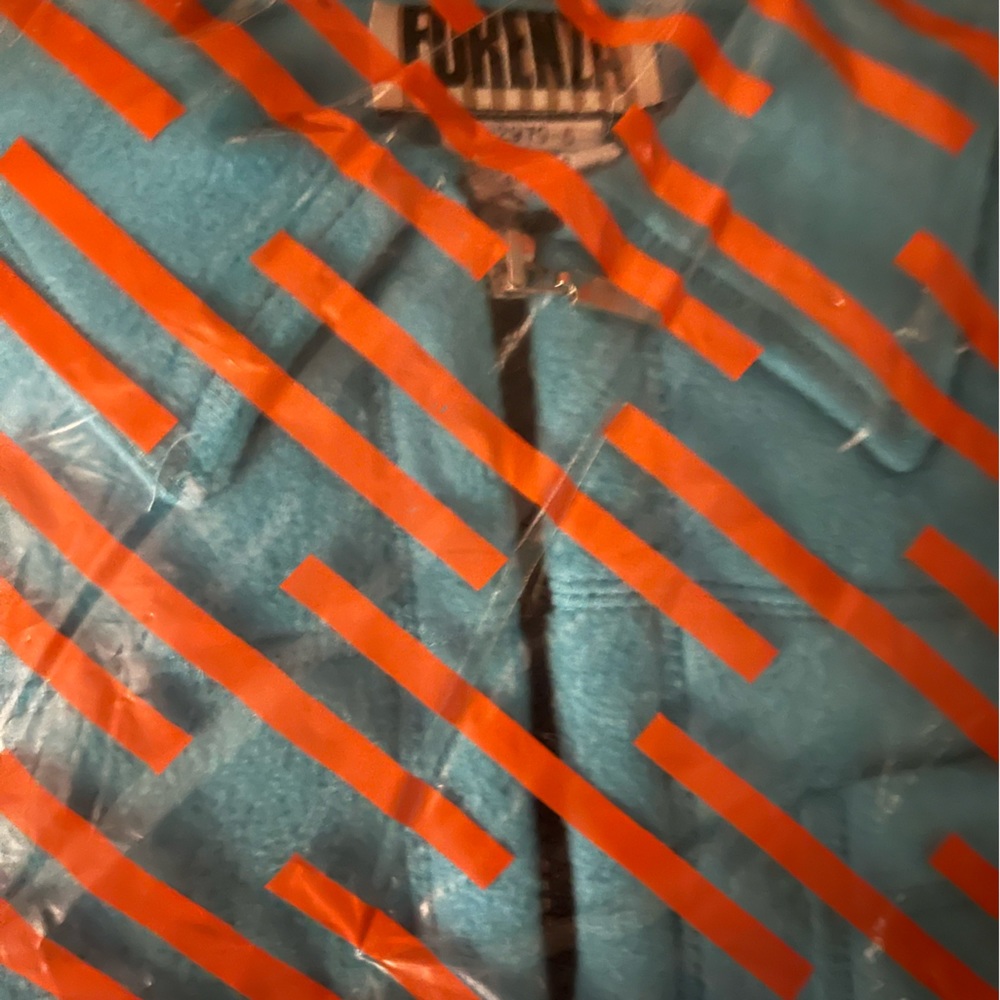 Forenza zip up jacket. Vintage fleece, zip up jacket. New, never opened.